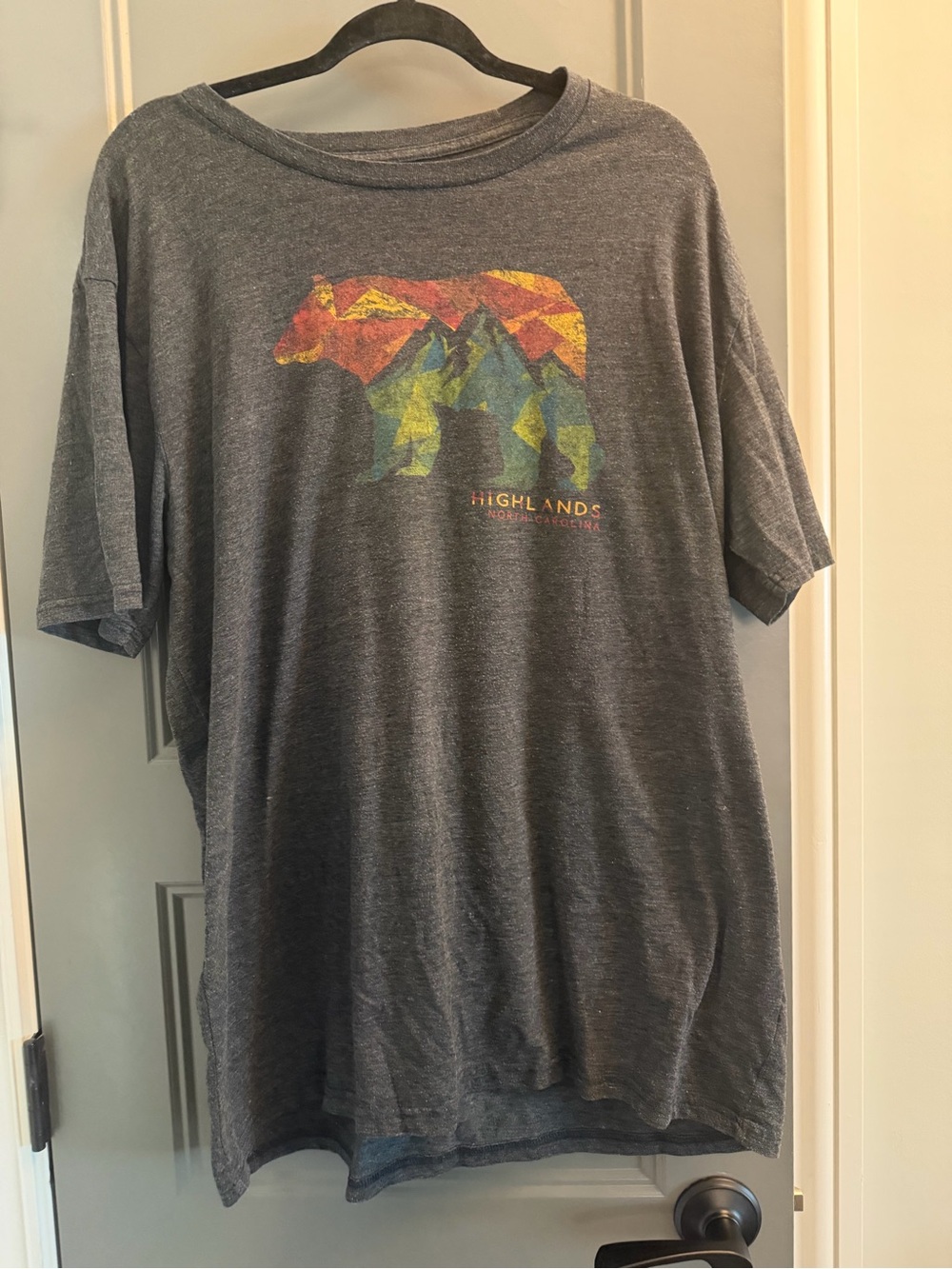 Graphic Bear Tee - Gray Highlands , NC 2XL xxl